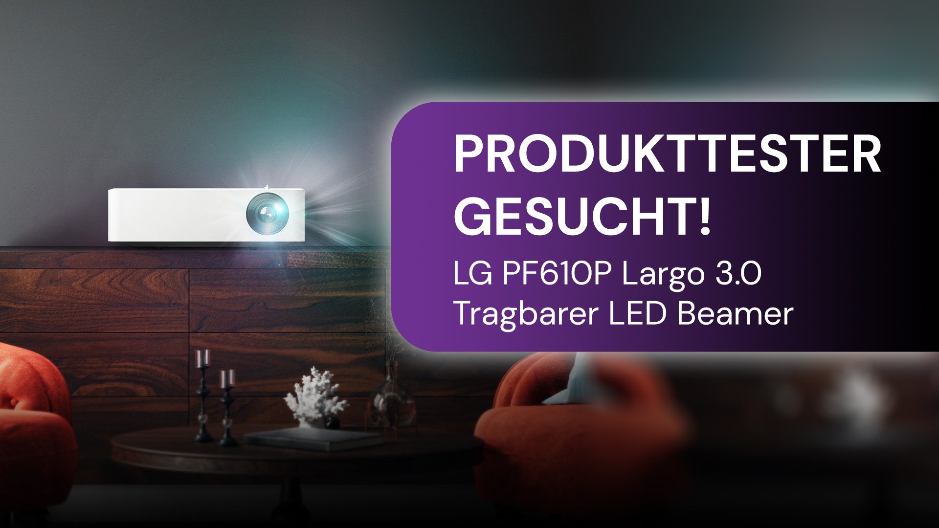 Produkttester für LG Beamer PF610P Largo 3.0 gesucht