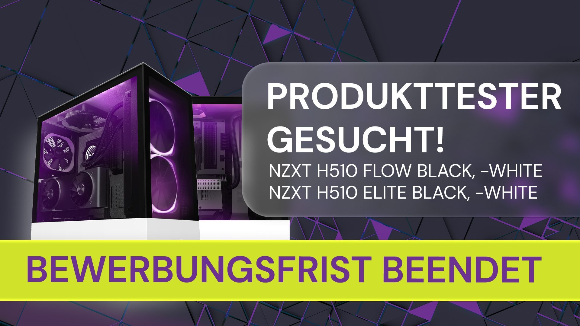 Produkttester gesucht: Testet jetzt unsere neuen Gehäuse von NZXT