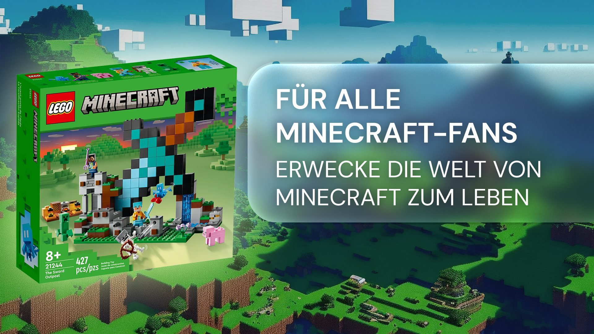 Minecraft-Bauspaß im Reallife – mit LEGO