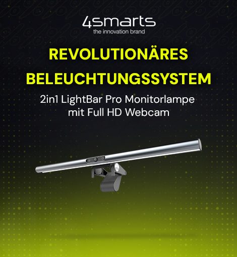 2in1 LightBar Pro Monitorlampe mit Full HD Webcam