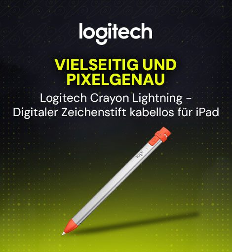 Logitech Crayon Lightning Vielsietig und Pixelgenau