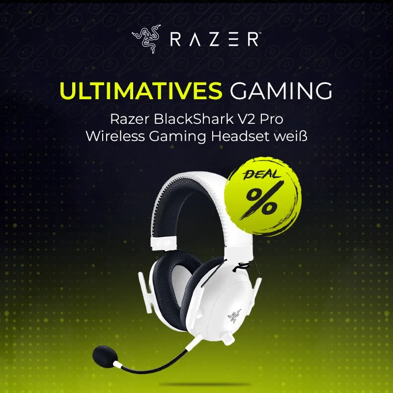 Razer BlackShark V2 Pro 2023 Wireless Gaming Headset weiß