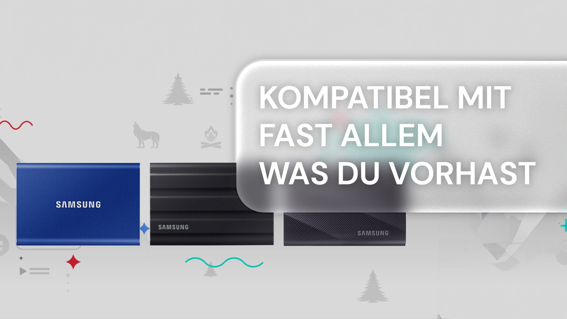Samsung Portable SSD: Superspeed beim Speichern und jede Menge Sicherheit