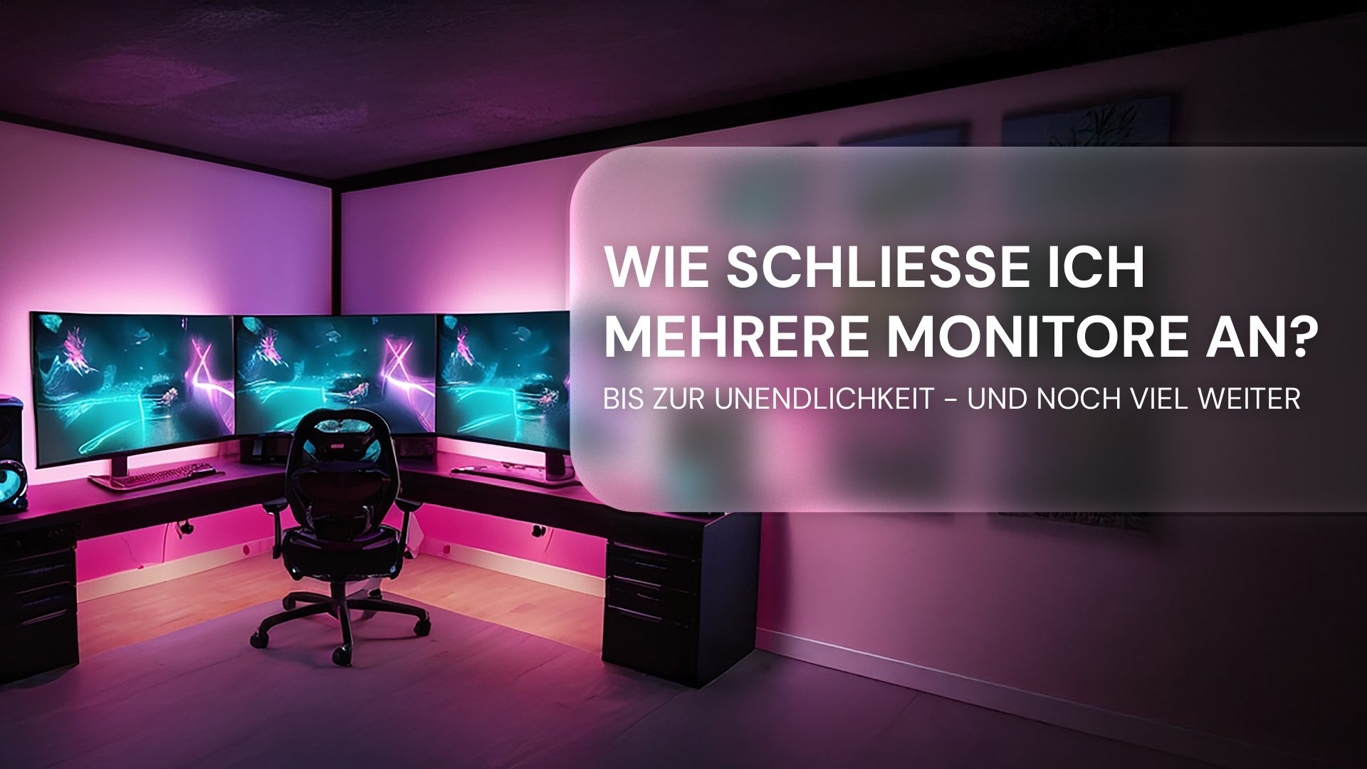 Wie schließe ich mehrere Monitore an?