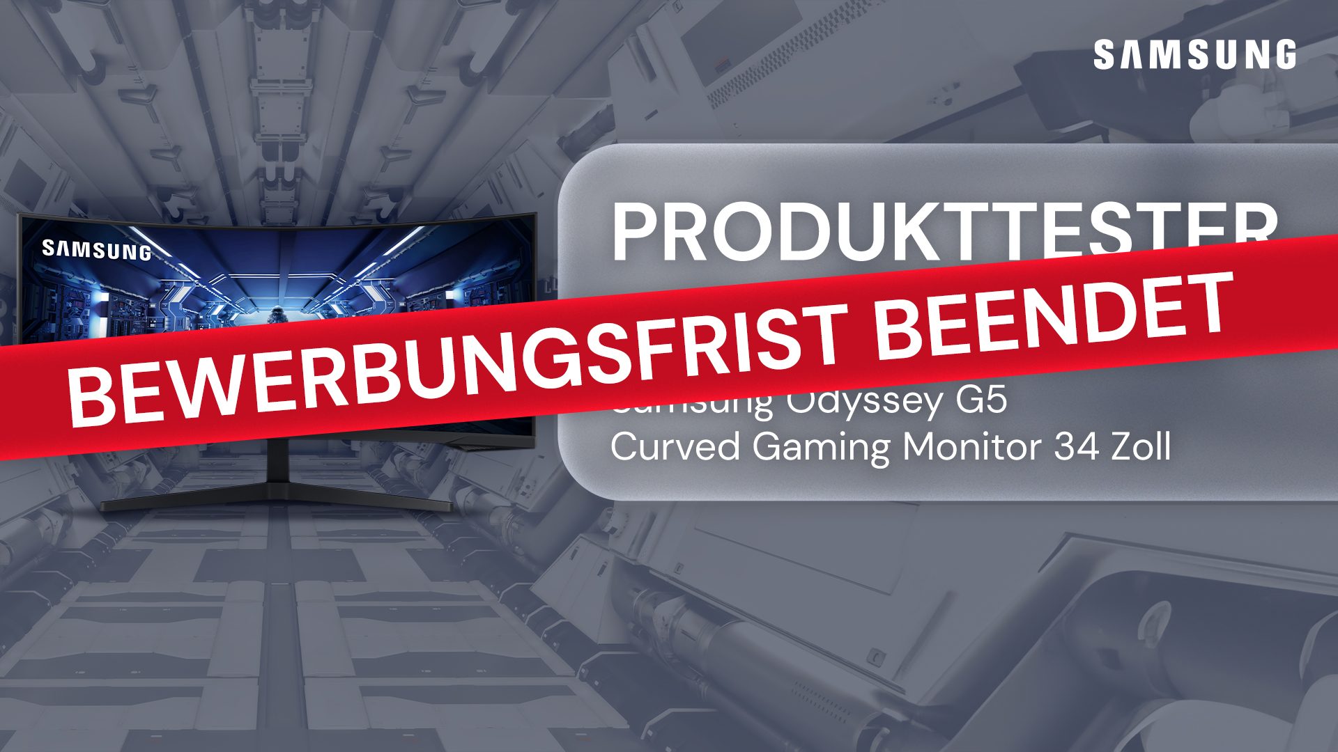 Produkttester gesucht: Samsung Odyssey G5 Gaming Curved Monitor kostenlos* testen