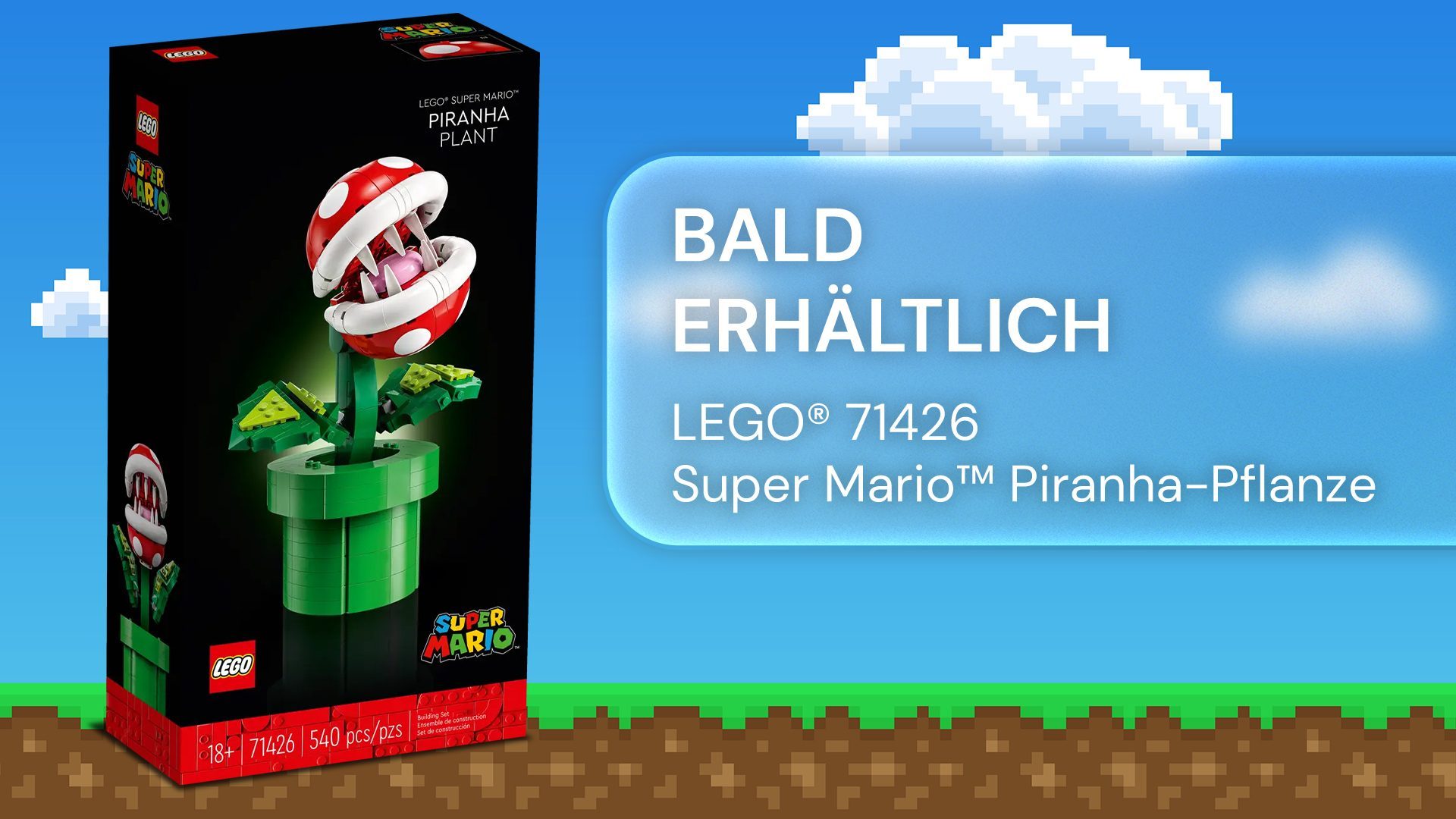 Schon bald im Shop erhältlich: Die neue LEGO® Super Mario™ Piranha-Pflanze