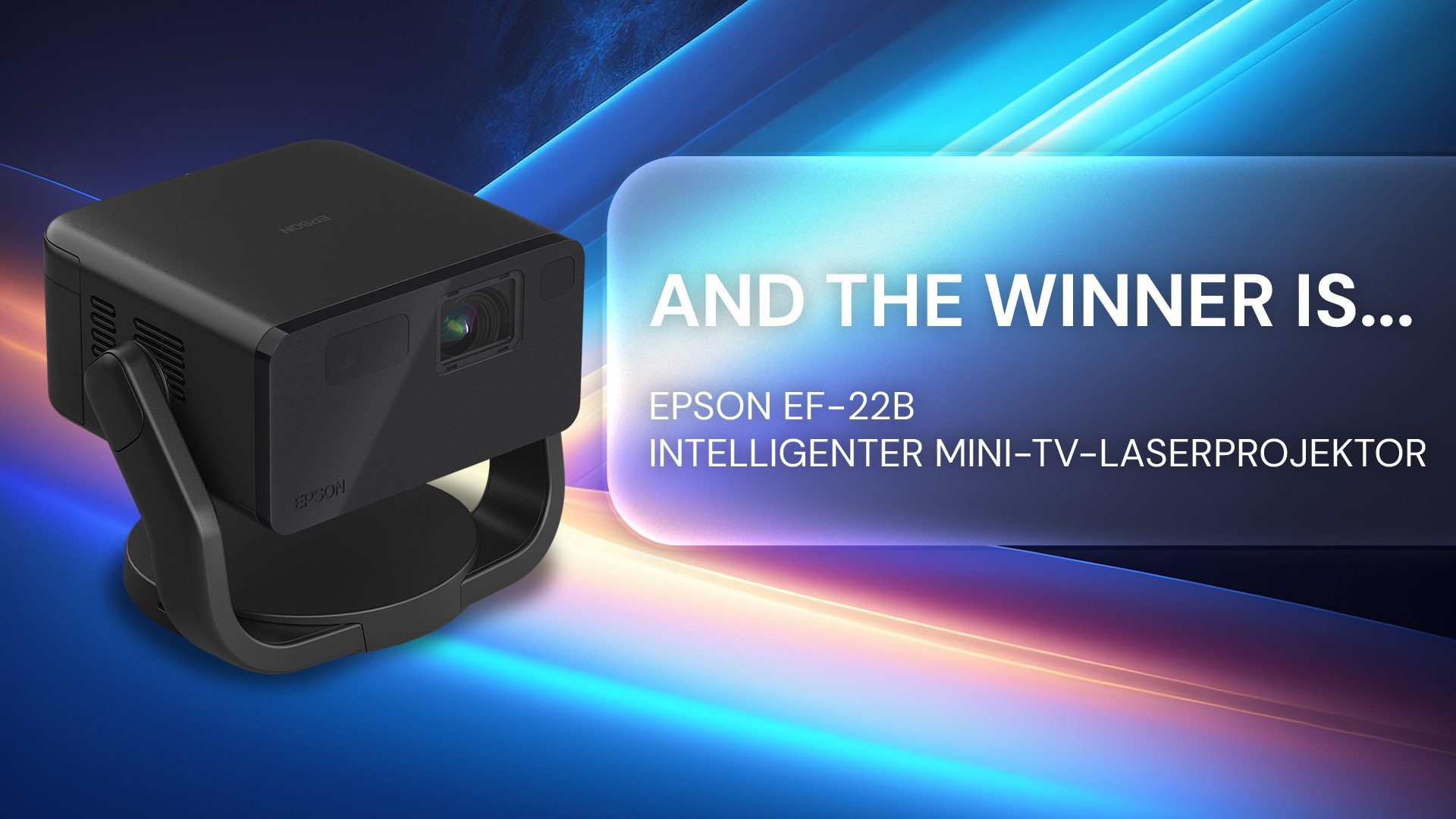 Gewinnspiel "Mini-TV Laser-Projektor EF-22B von Epson"