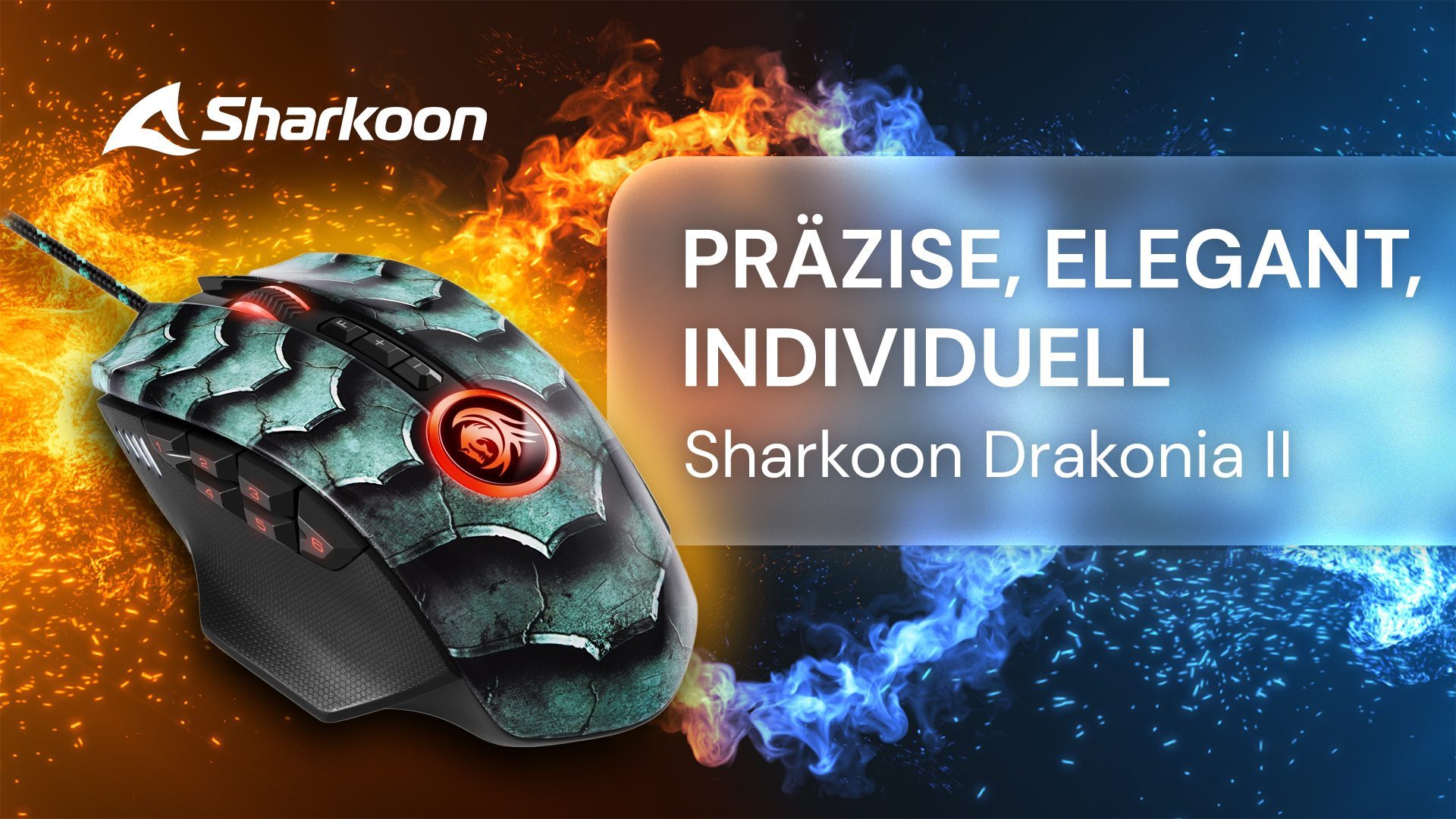 Präzise, elegant, individuell: die Sharkoon Drakonia II